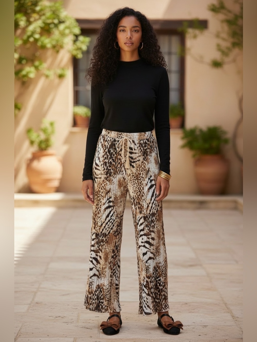 Samantha’s On a Safari Accordion Pants